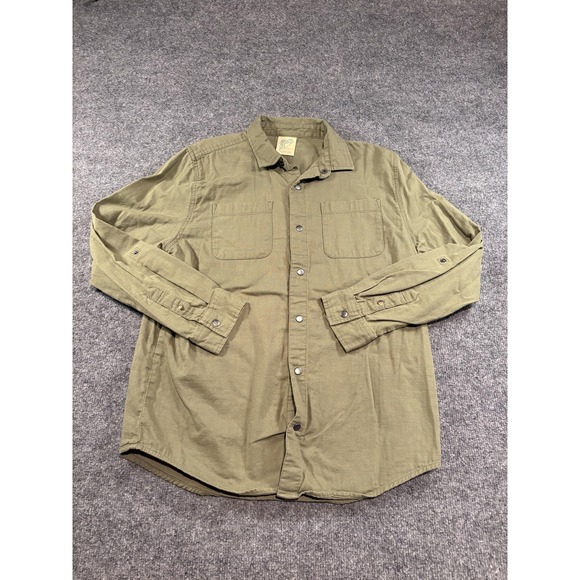 Thereabouts Shirt Mens XL Button Up Long Sleeve Utility Pocket Workwear - Picture 1 of 8